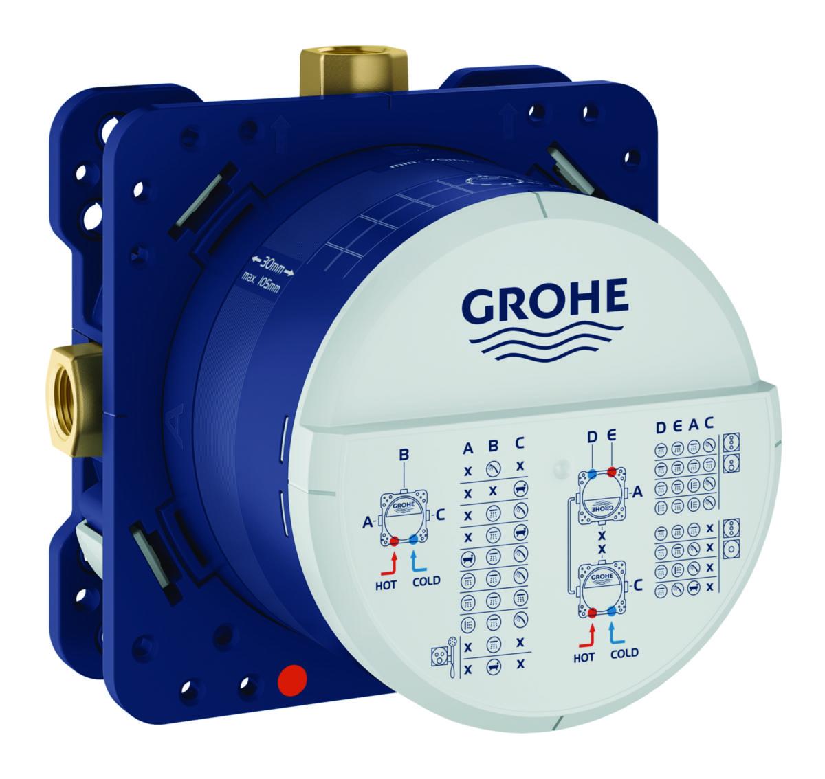 Monteringssett Rapido SmartBox, Grohe - GROHE Rapido SmartBox 1/2 universal mont.sett-boks