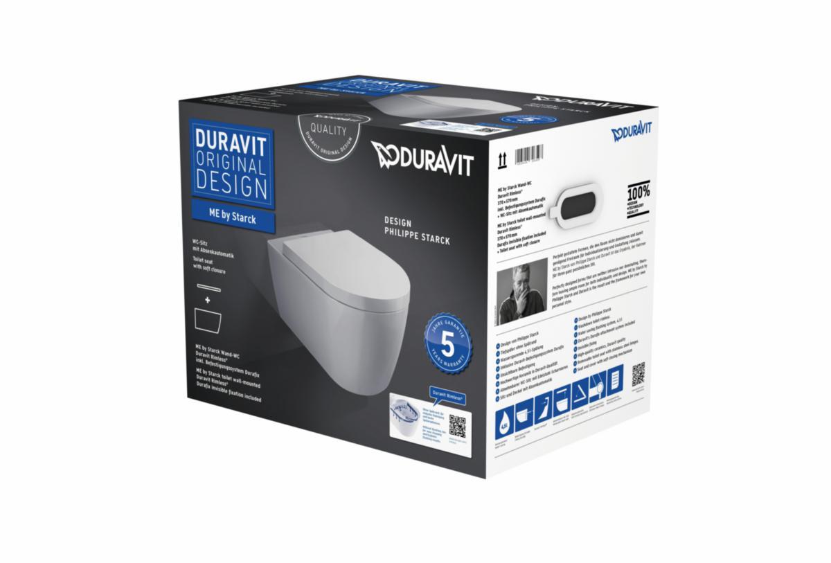 Veggskål, Me by Starck sampakke standard, Duravit - Duravit Me by Starck pakke skål og sete 57 cm