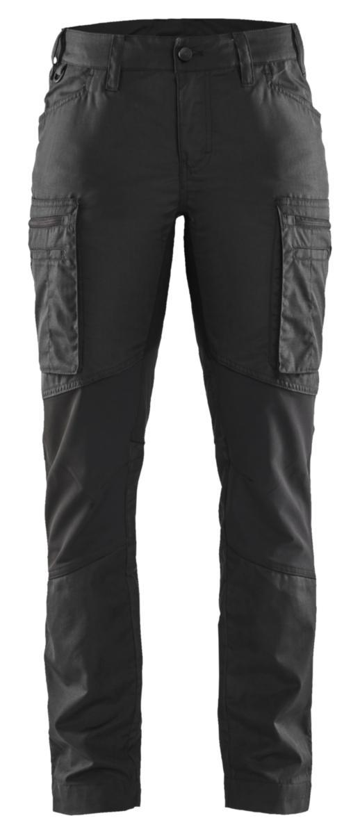 Servicebukse 4X dame Blåkläder 7159 - Servicebukse stretch dame Blåkläder 7159 svart str C38
