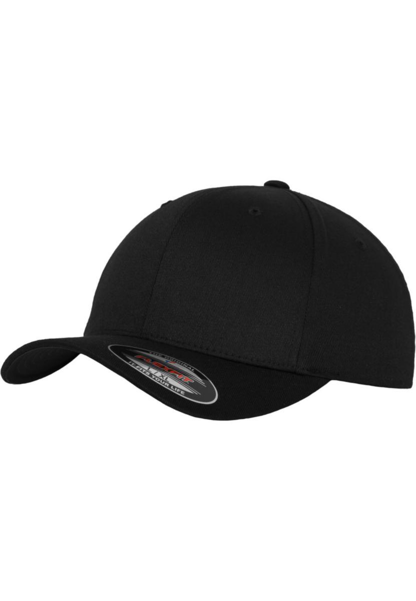 Caps Flexfit® Wooly Combed - Caps Flexfit Wooly Combed svart/svart str L/XL