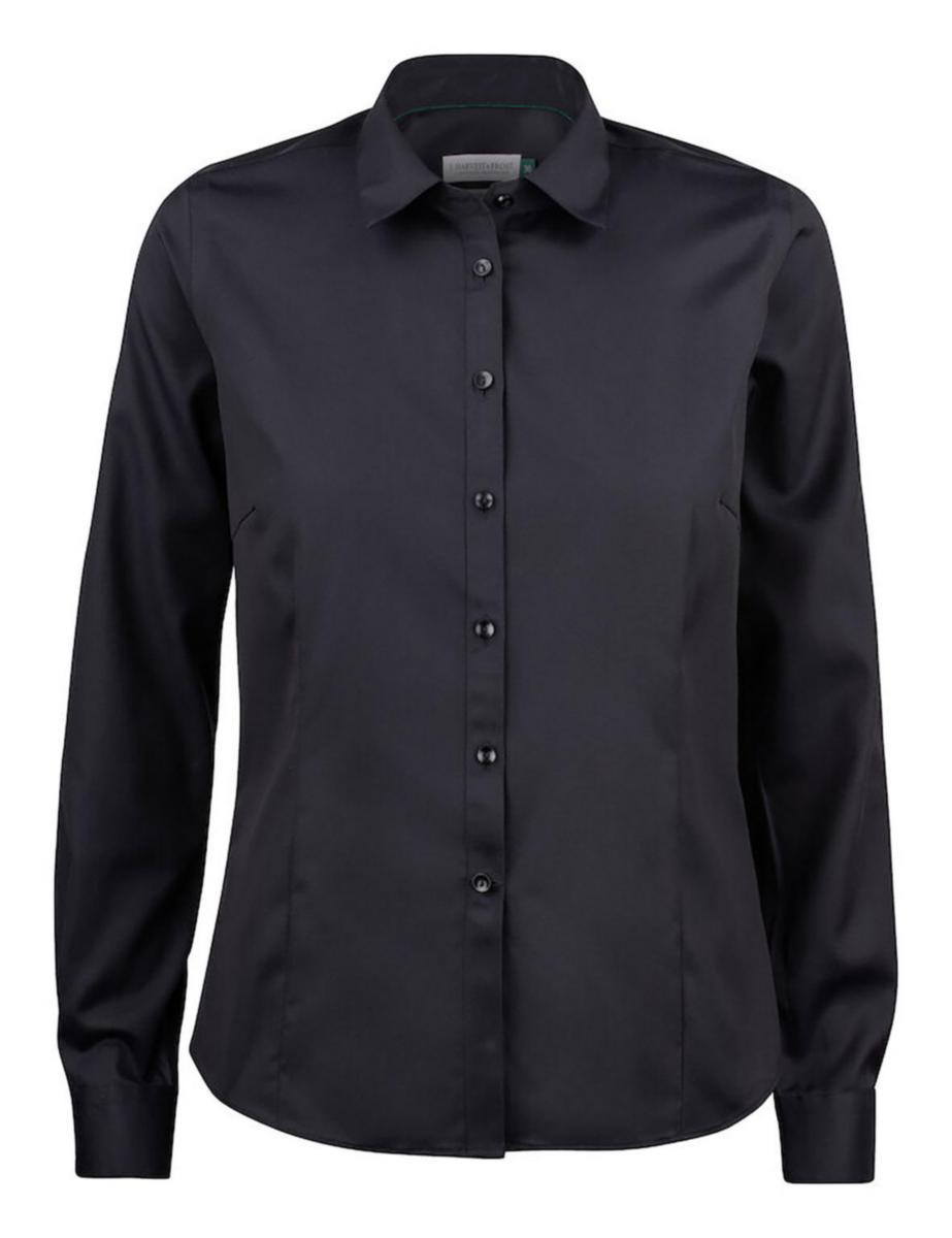 Skjorte dame J.H&F Green Bow 01 - Skjorte dame J.H&F Green Bow 01 svart str L