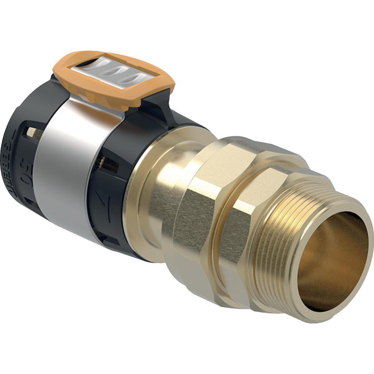 Union med utvendige gjenger FlowFit, Geberit - 63x2 3/4"x2" FlowFit union 620.586.00.1