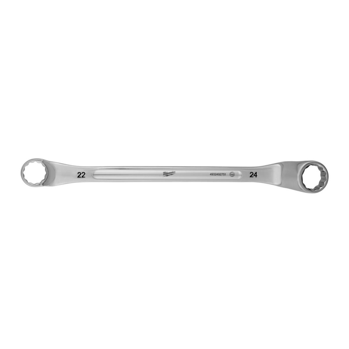 Ringnøkkel Milwaukee dobbel - Ringnøkkel dobbel Milwaukee 22x24mm