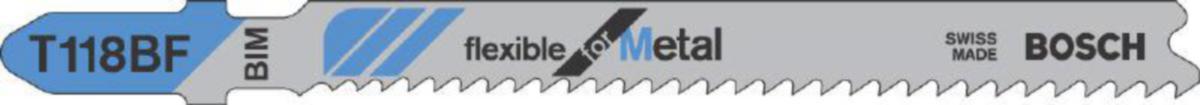 Stikksagblad Bosch BIM for rustfritt og metall - Stikksagblad T 718 BF Bosch Metal-Sandwich 3pk