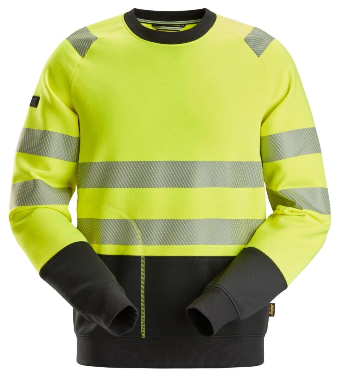 Collegegenser Snickers® 2831 HiVis kl.2 - Collegegenser Snickers 2831 HiVis kl.2 gul/svart str 4XL