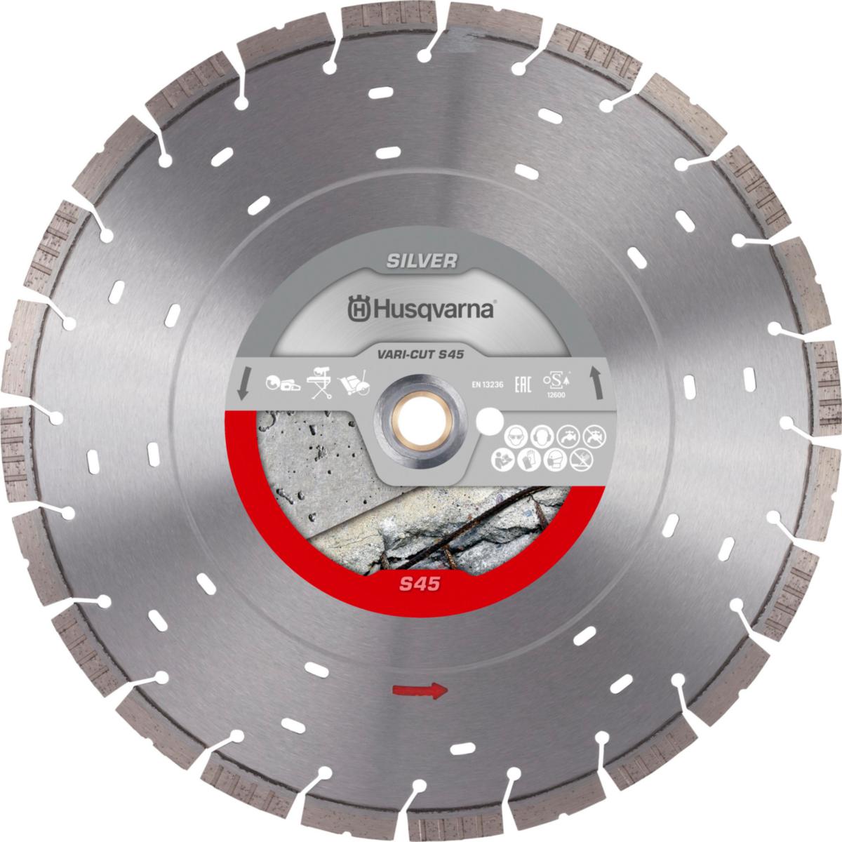 Diamantsagblad Husqvarna S45 Vari-Cut - Diamantsagblad S45 Vari-Cut Husqvarna Ø450x3.2x25.4mm