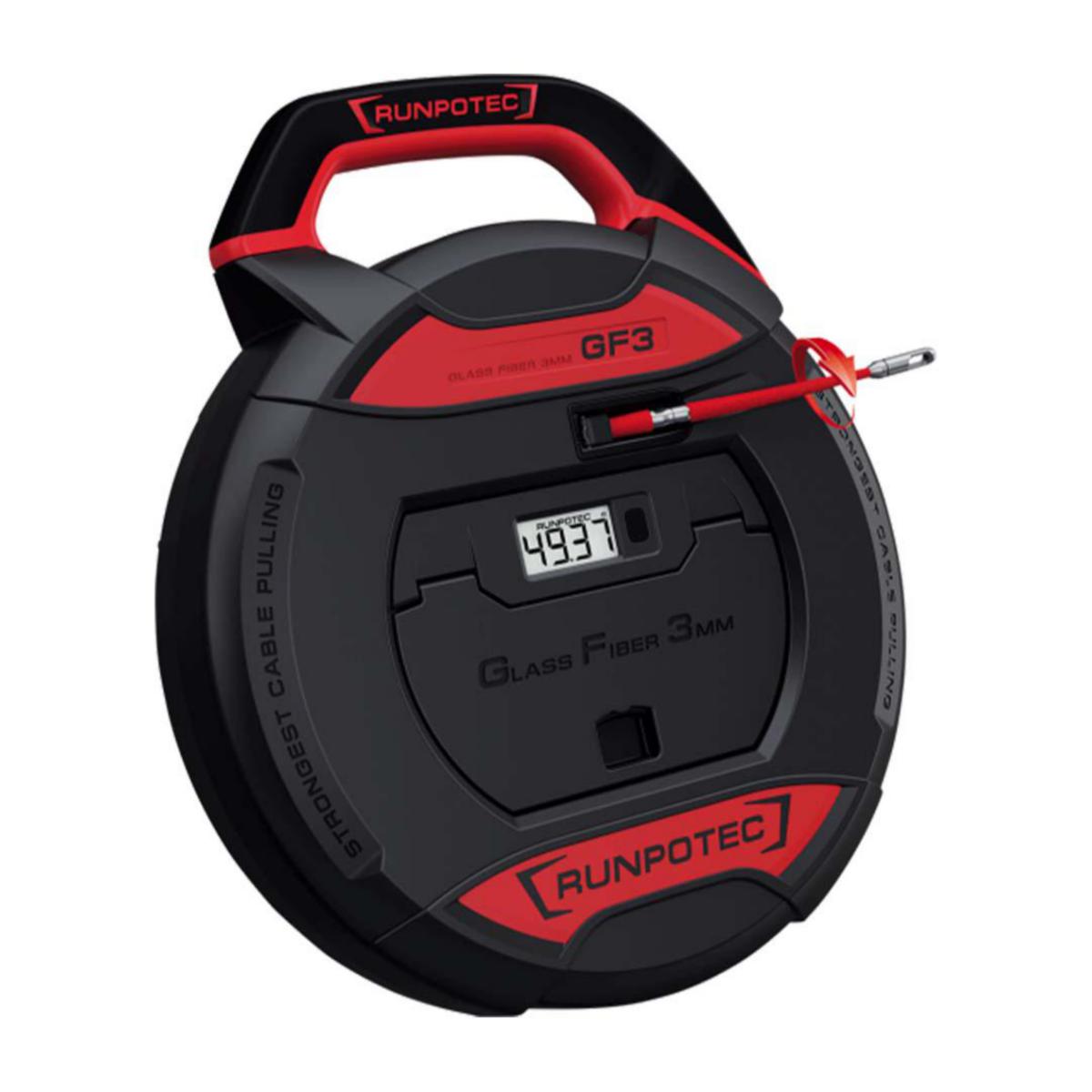 Trekkefjær Castor GF3 - Trekkefjær GF3 telleverk 50m/3 Trekkefjær glassfiber 50m med