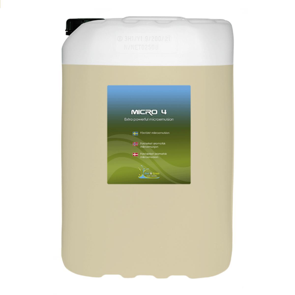 Avfetting- og Rengjøring Micro 4 - Rengjøring/Avfetting Micro 4 BG Alkalisk Mikroemulsjon 25L