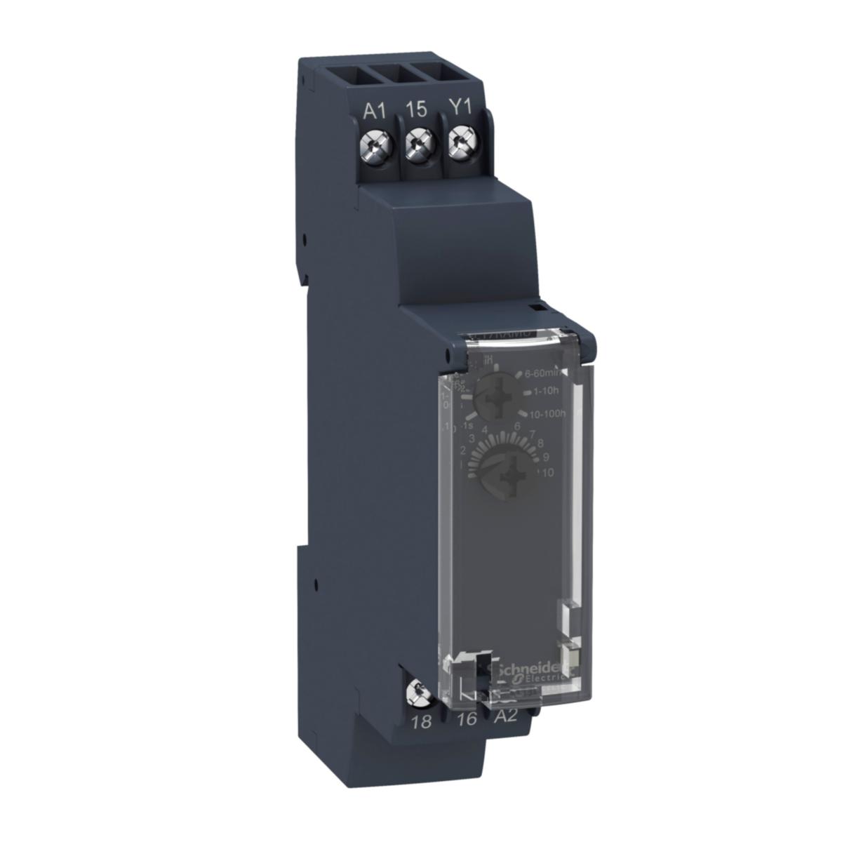 Tidsrele Schneider Zelio ON delay timer - Tidsrele on-delay 24-240VAC 