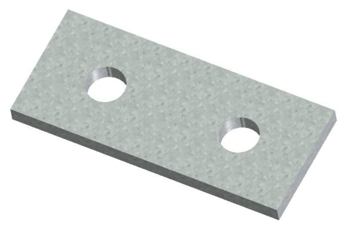UNO plate Øglænd 2-hull - UNO plate 2-hull D-22 VG