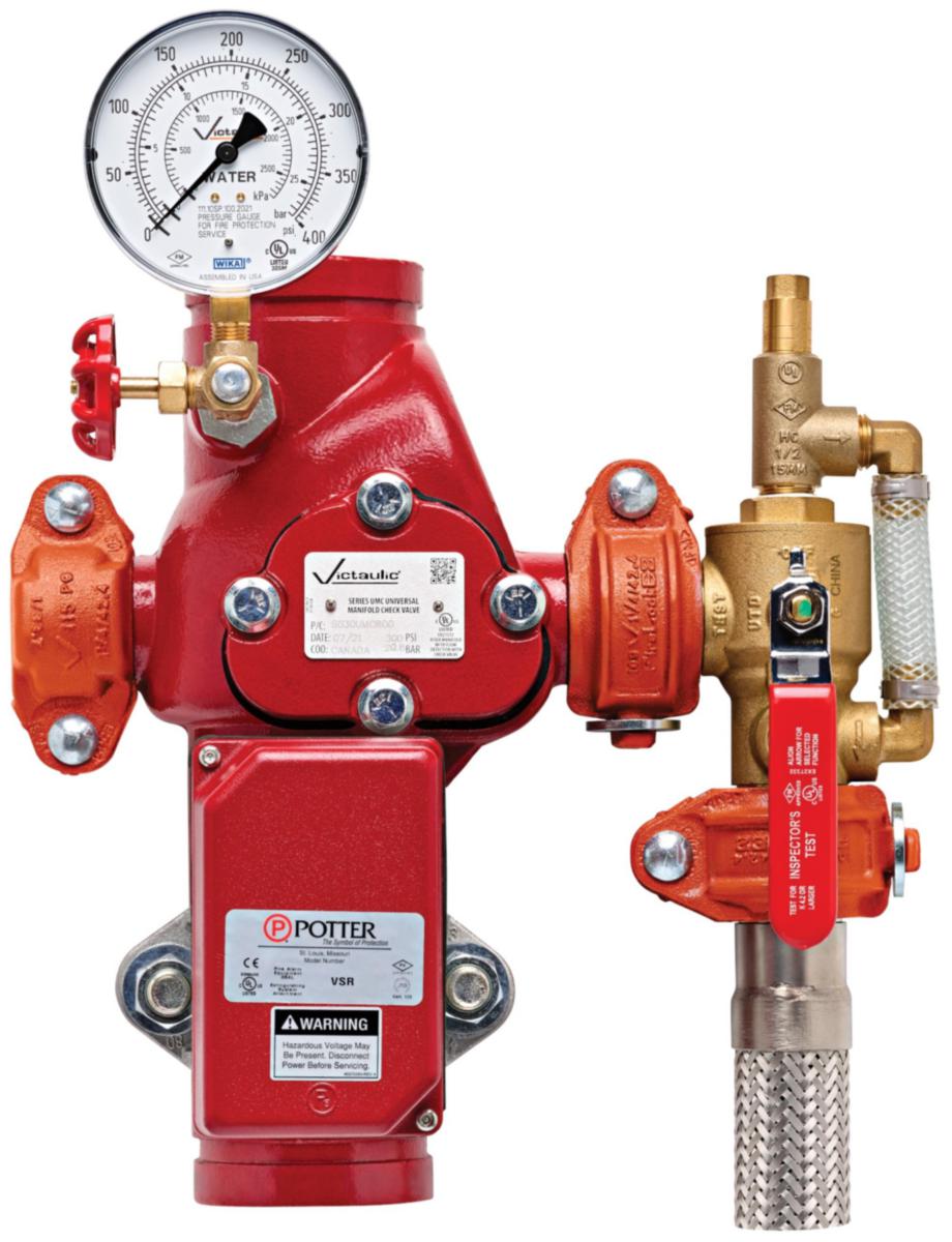 UMC sprinklerventil for bolig - 114.3mm UMC Boligsentral Soneventil høyre trim