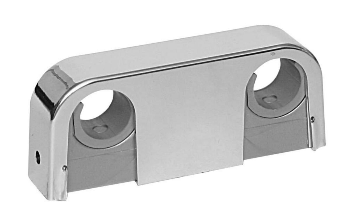 Rørklammer dobbel Falu Snap - 18/22 mm klamme dobbel 60cc. krom
