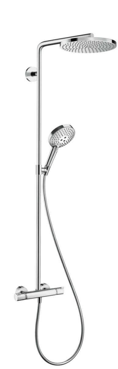 Takdusjpakke Showerpipe Select S 240 rund med termostat, Hansgrohe - HG Raindance Showerpipe Select S 240 1jet m/PowderRain