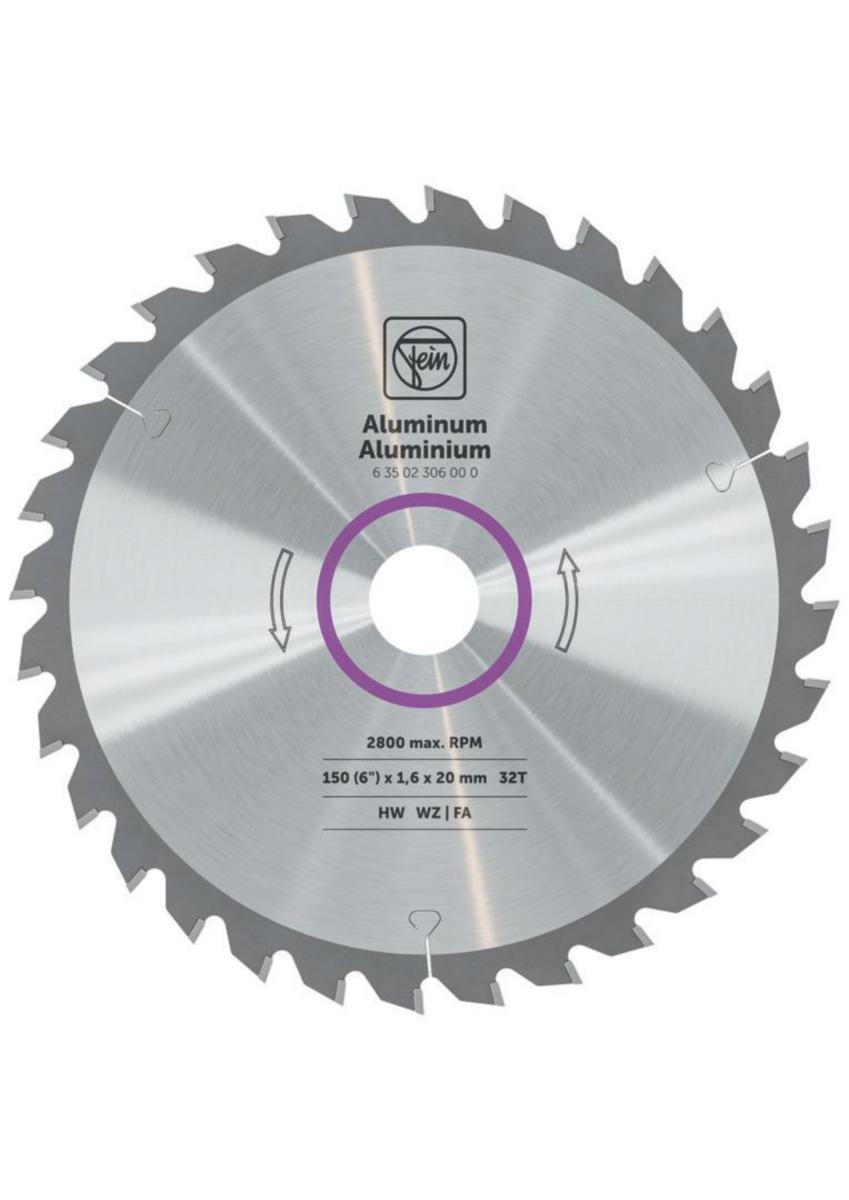Sirkelsagblad Fein Aluminium - Sirkelsagblad Aluminium Fein 150x20mm 32T