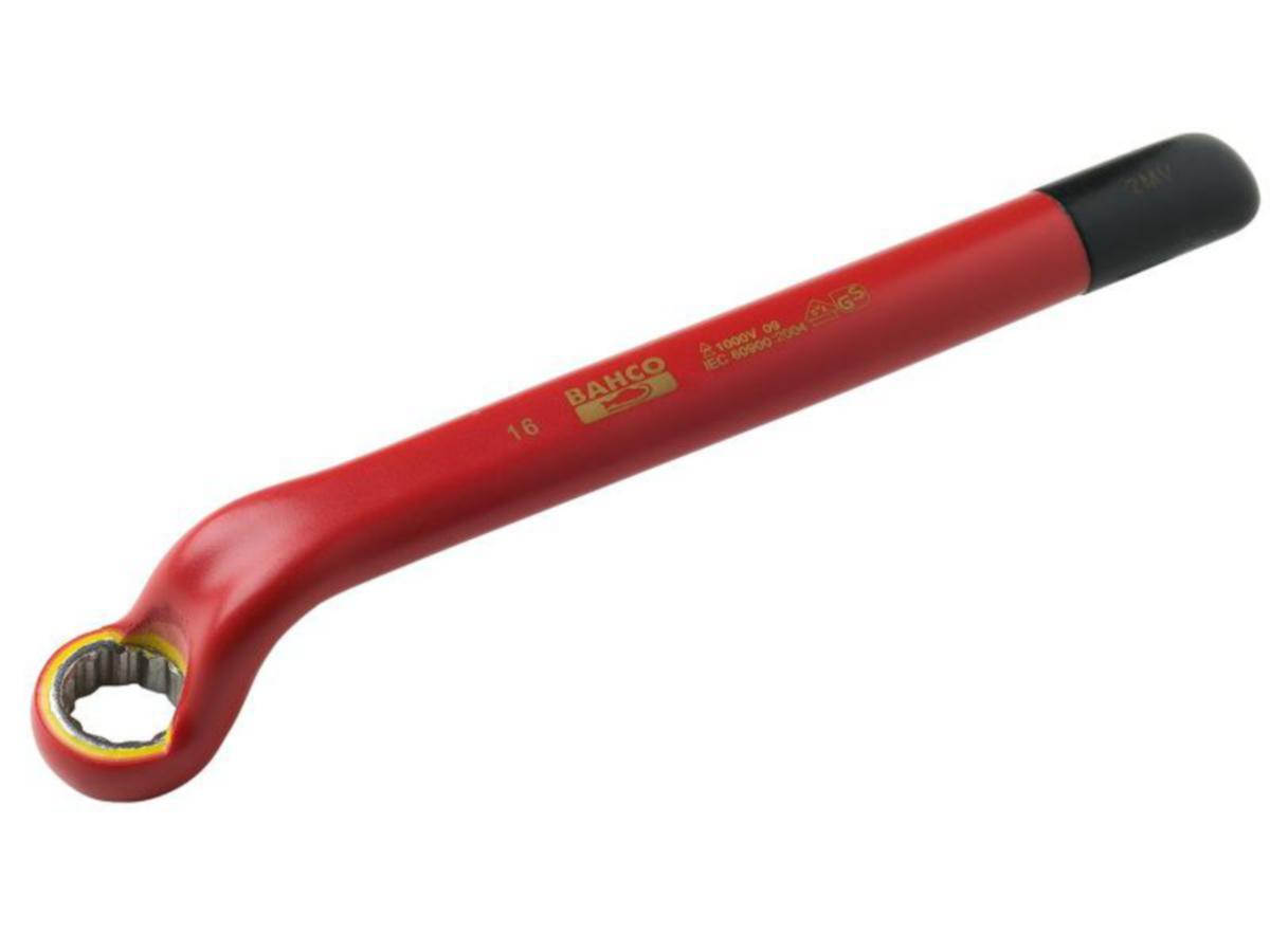 Ringnøkkel 1000V Bahco - Ringnøkkel 2MV-13 isolert Bahco 13X180mm 1000V bukket