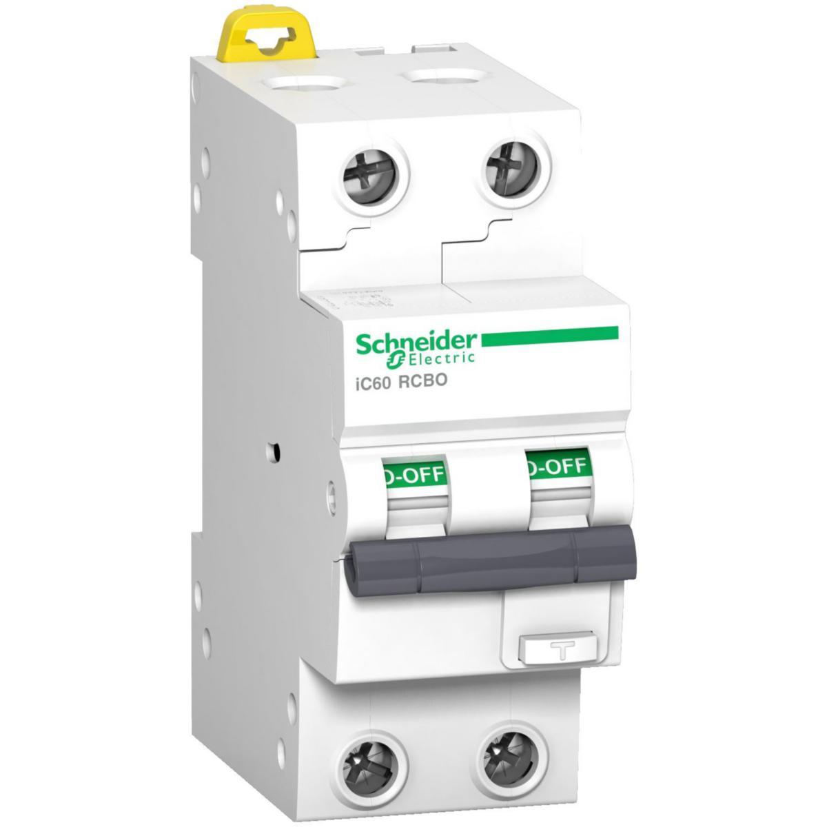 Jordfeilautomat Schneider iC60 RCBO - iC60 RCBO 2P 16A C 30MA JFA
