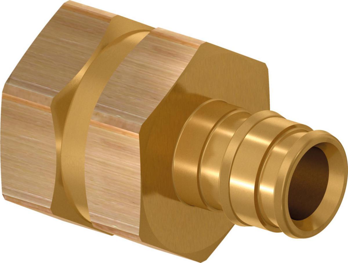 Rettnippel FT Q&E innvendig gjenget Uponor - 16-G1/2"FT Q&E Rettnippel innv Uponor