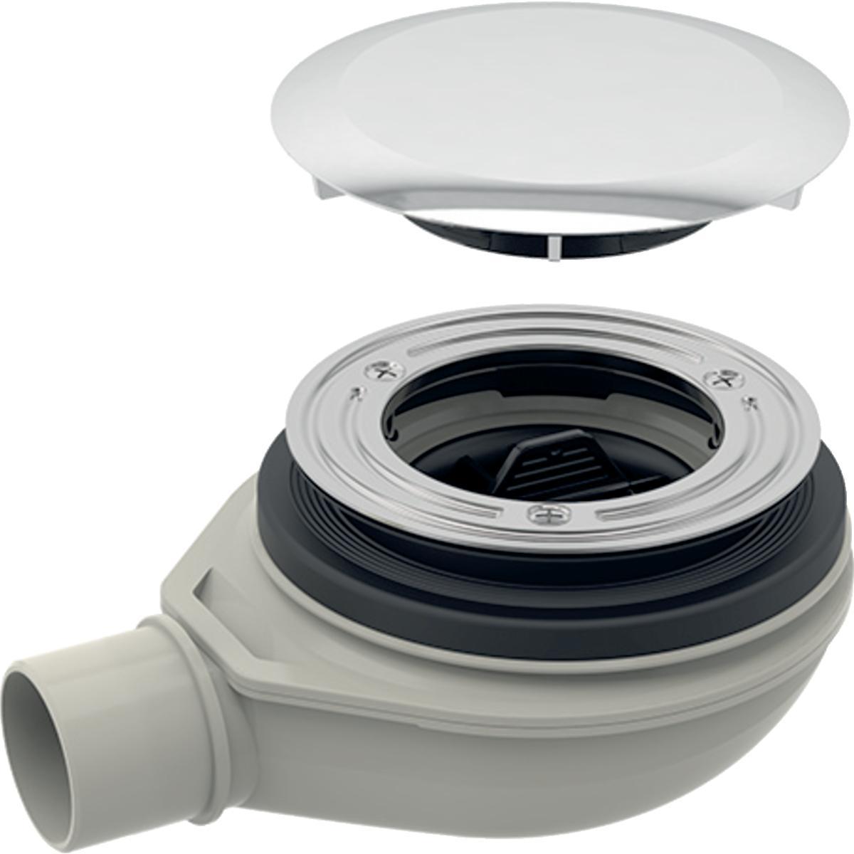 Dusjavløp med deksel, Geberit - Geberit dusjavløp d90 m/deksel h30mm f/Showerama og andre kar