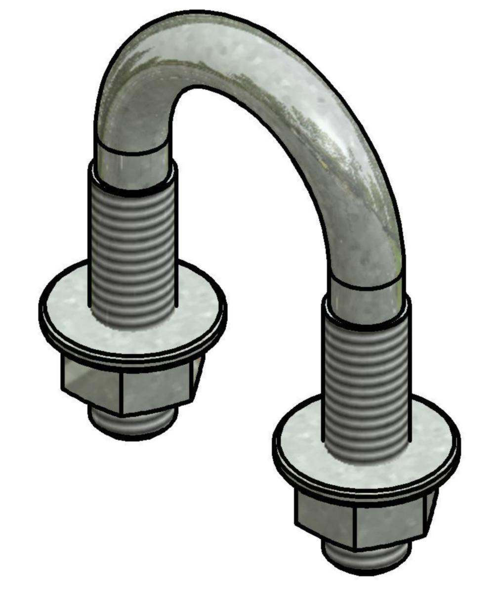 U-Bolt Øglænd System - U-bolt 1 1/4 M 10 VG