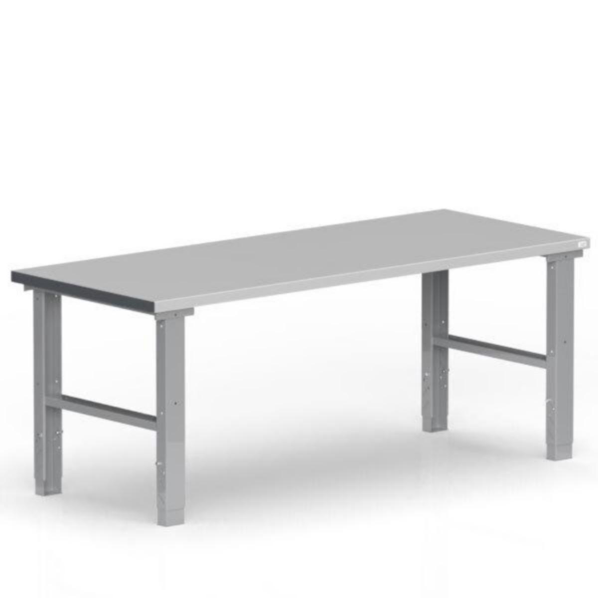 Benbukk SM med Stålbordplate - Benbukk m/ bordplate tung SM 2000x800mm stål bordplate