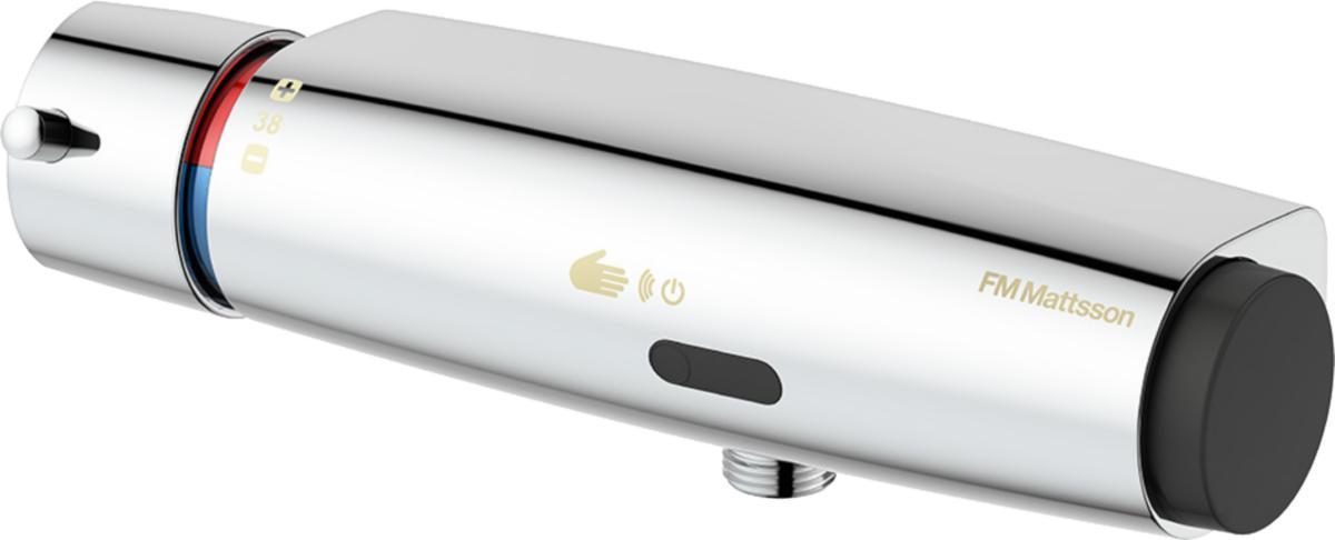 Dusjbatteri FMM Tronic WMS utløp ned batt.drift, berøringsfri - FMM Tronic dusjbatteri WMS batteridrift, utløp ned