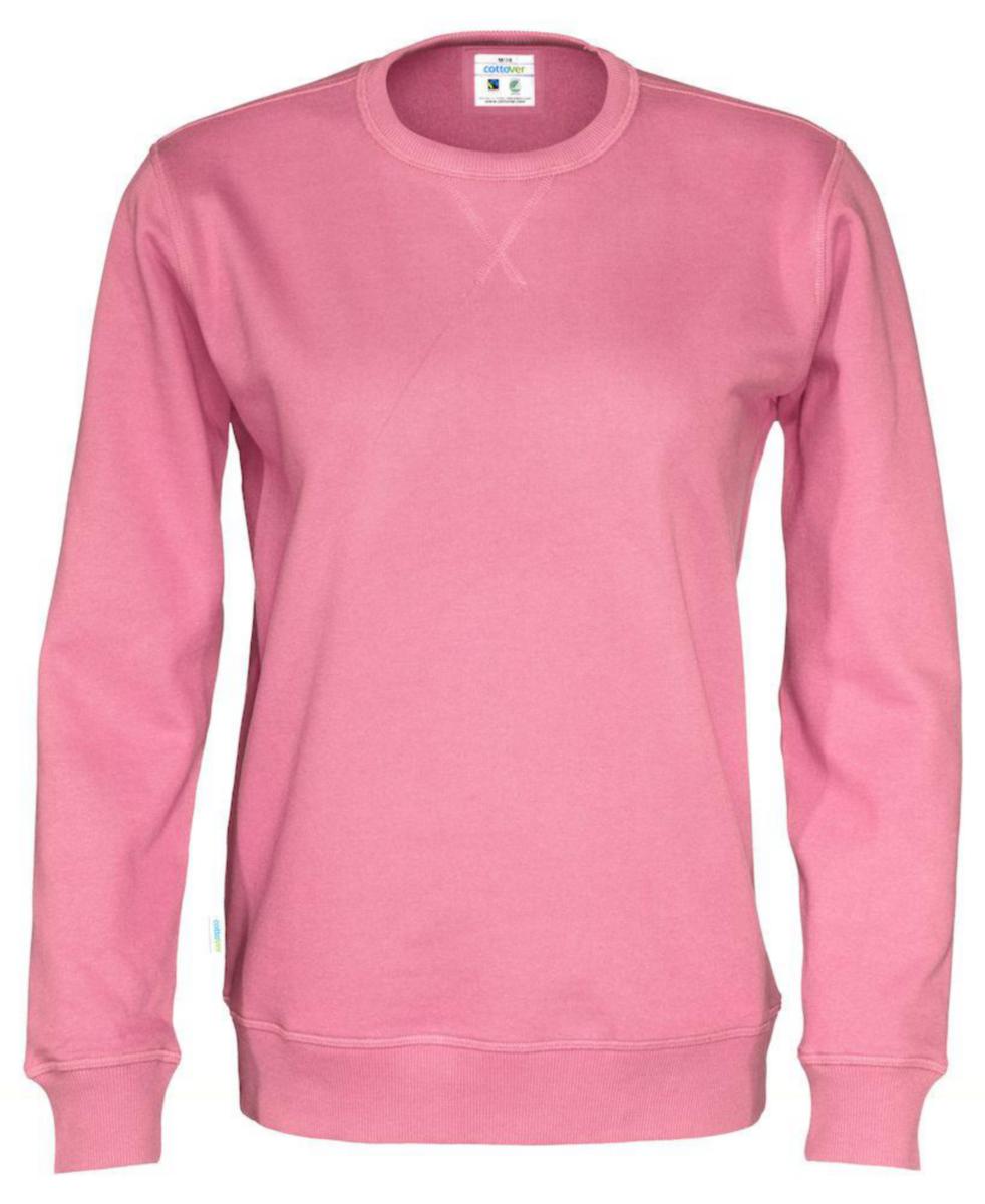 Genser Cottover Crewneck - Genser Cottover Crewneck Rosa str 3XL
