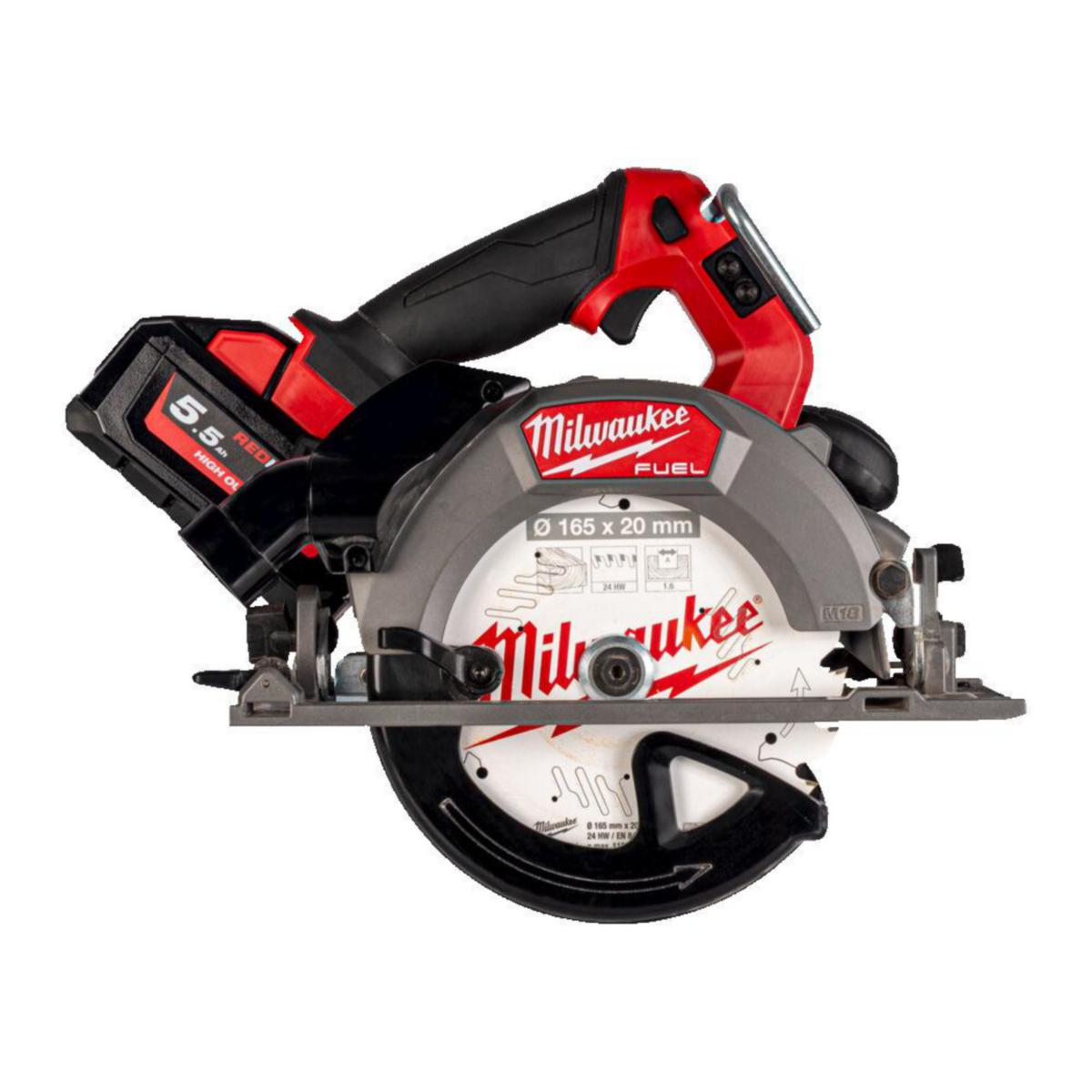 Håndsirkelsag Milwaukee M18 FCSDC165-552 - Håndsirkelsag M18 FCSDC165-552 Milwaukee 18V 2x5.5Ah
