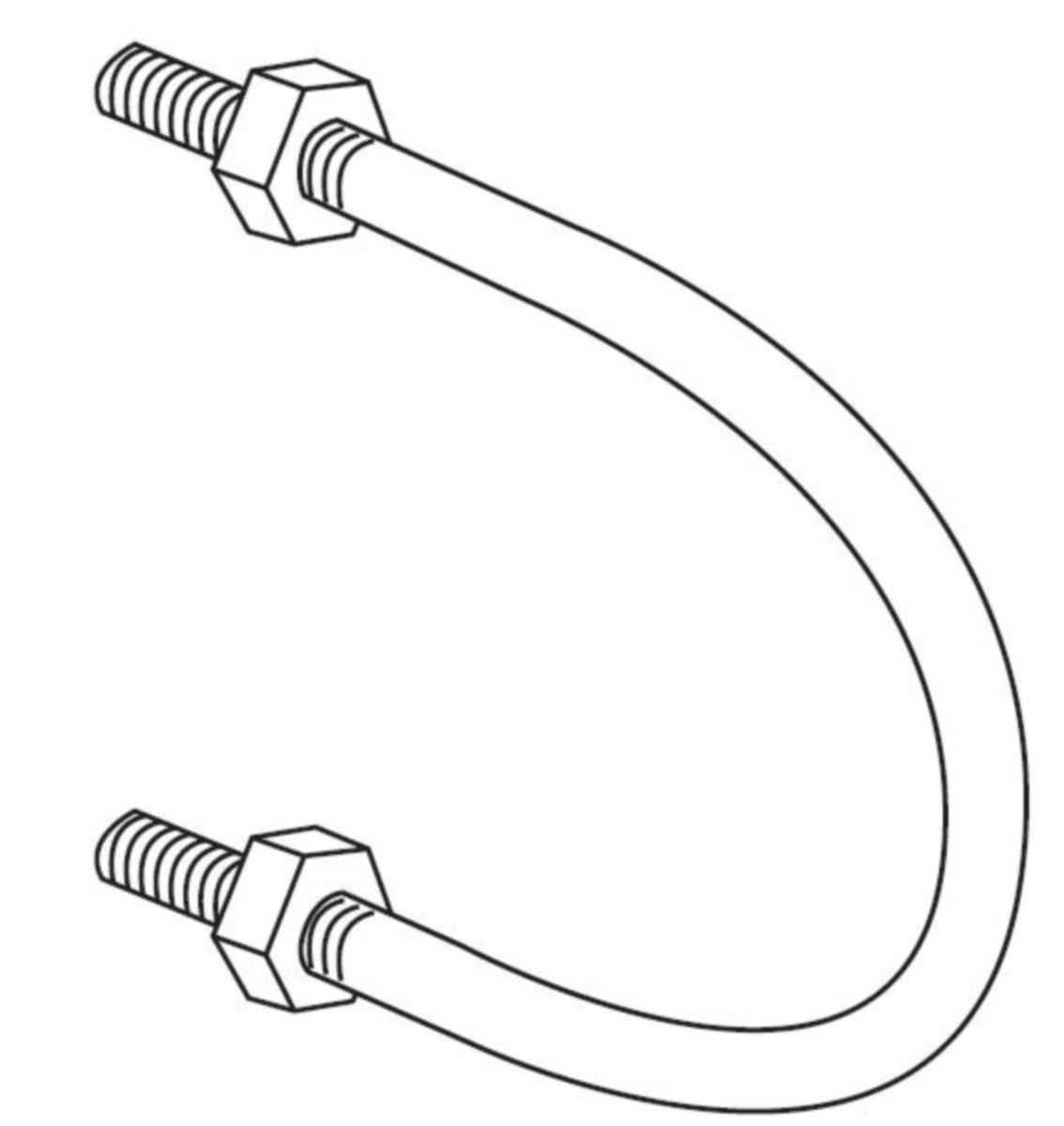 U-Bolt Øglænd System - U-bolt 4 M12 SS m/mutrer