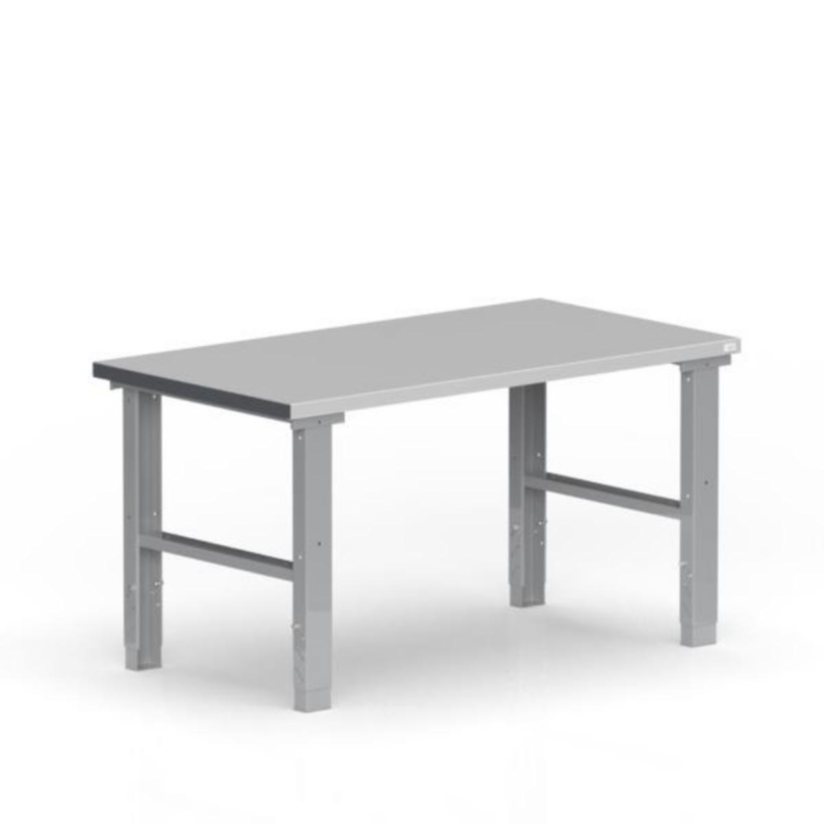 Benbukk SM med Stålbordplate - Benbukk m/ bordplate tung SM 1500x800mm stål bordplate