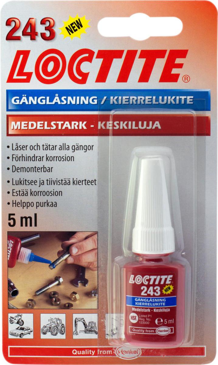 Gjengesikring Loctite® 243 - Gjengesikring 243 Loctite 5ml NSF