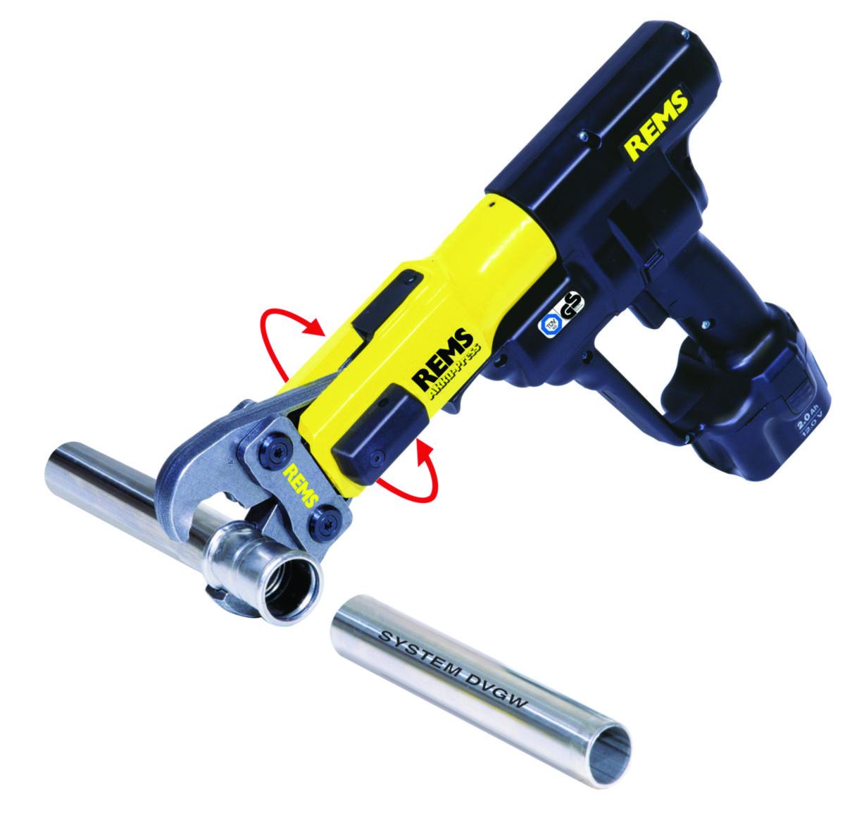 Pressmaskin Akku Press Li-Ion Basic-Pack, Rems - Radialpresse Mini-Press ACC Rems 14.4V L-Boxx