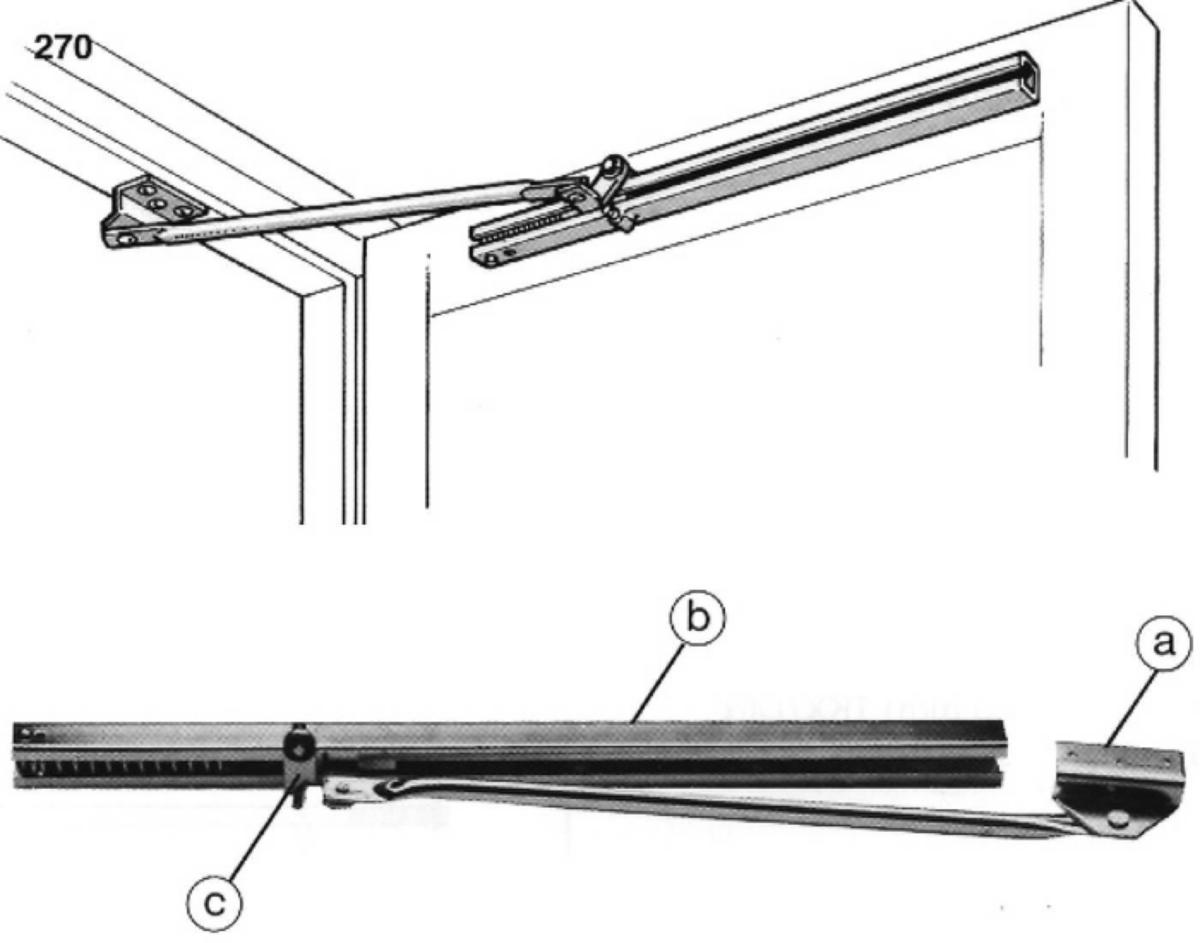 Portholder Fix 270/271 - Portholder Fix 270 ASSA 800-1100mm forsinket
