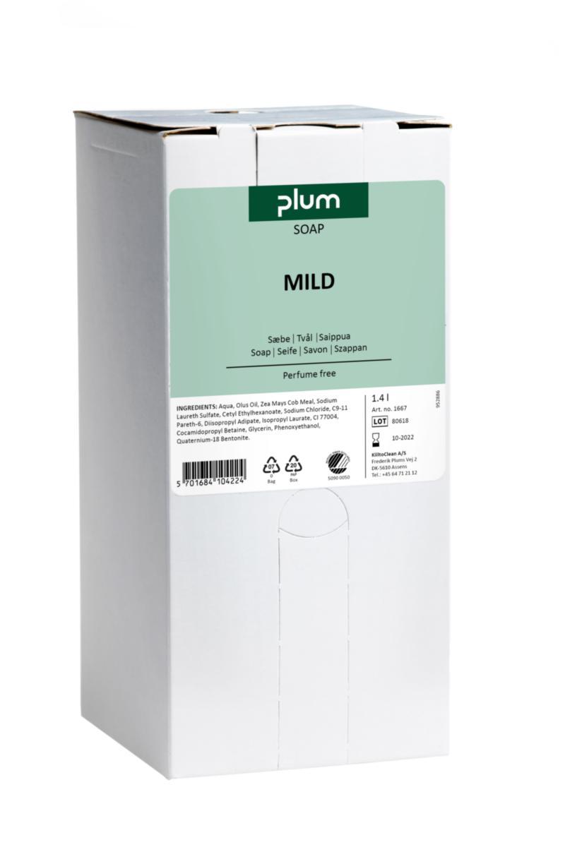 Håndsåpe flytende Plum Mild - Såpe mild bag-in-box Plum 1.4L MP-dispenser