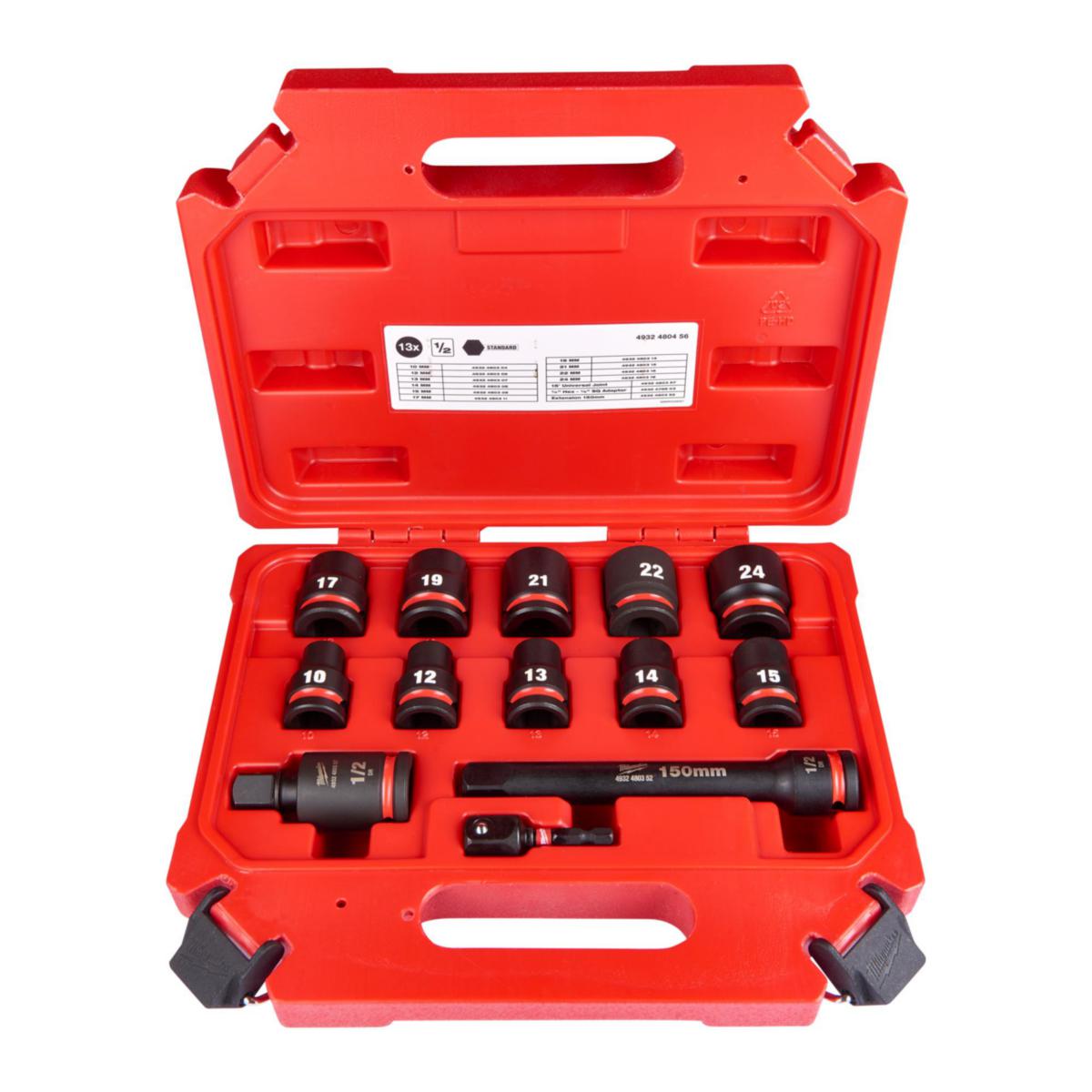 Kraftpipesett Std Milwaukee 1/2" 13 deler - Kraftpipesett Std Milwaukee 1/2" 13 deler