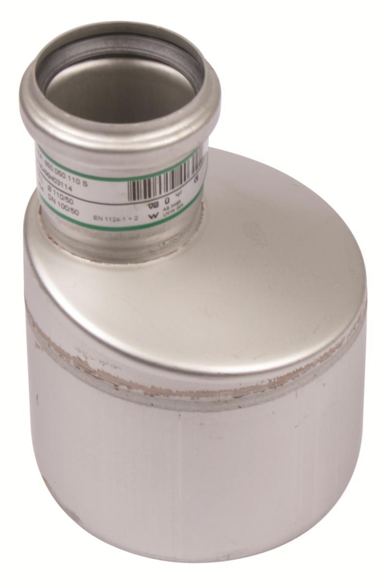 Eksentrisk overgang, AISI 316L, EN1.4404., Europipe - 50 x 110 mm Europipe overgang eksentrisk AISI 316L