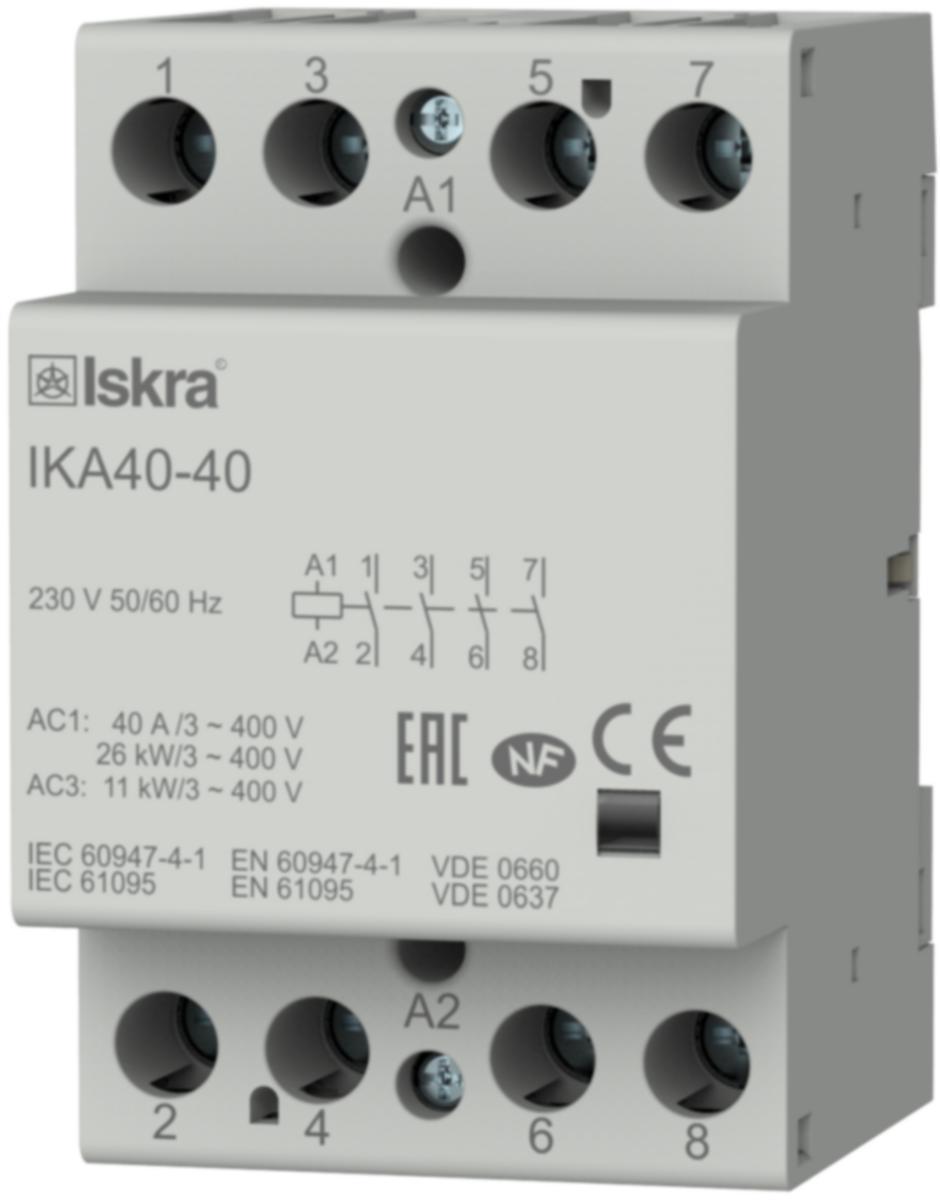 Installasjonskontaktorer Micro Matic/Function - Inst.kontaktor 4 polt. 40A. 23 0VAC spole