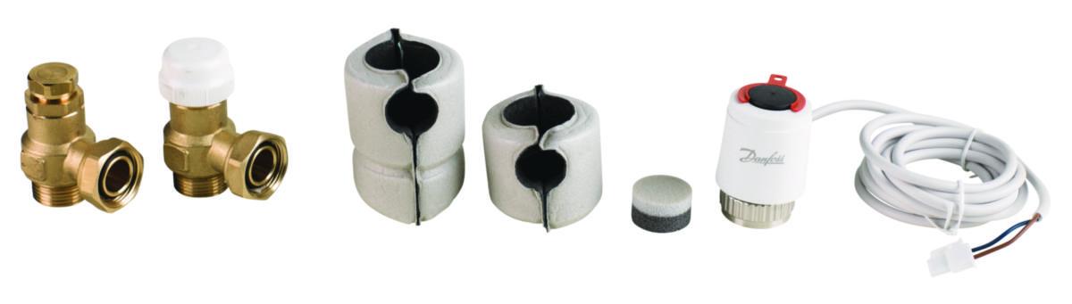 Motorisert toveis-ventil til viftekonvektor, Daikin - 2-veisventil f/viftekonvektor motorisert f/gulvmodell Daikin