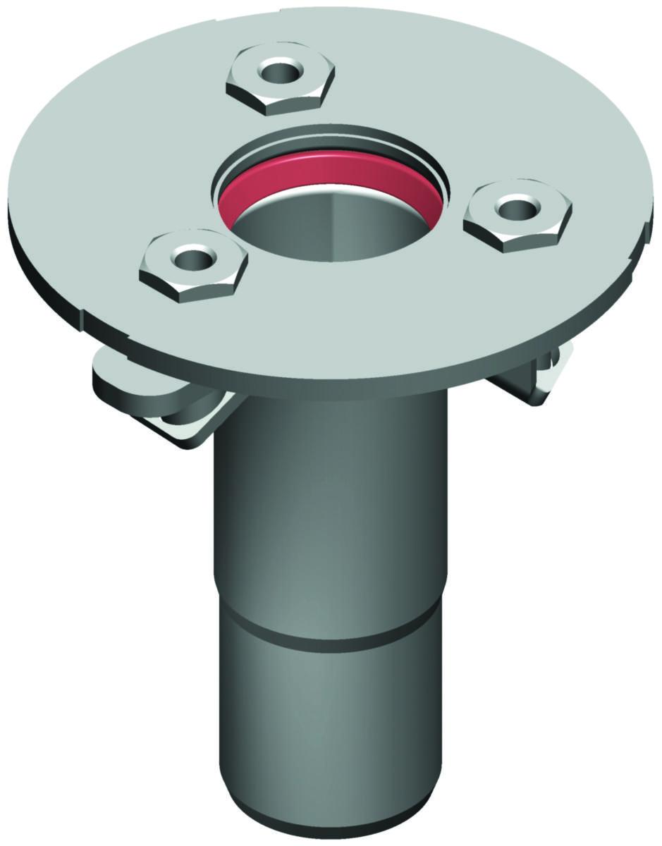 Gjennomføring med flens AISI 316, Europipe - RØRGJENNOMFØRING M FLENS Ø50MM