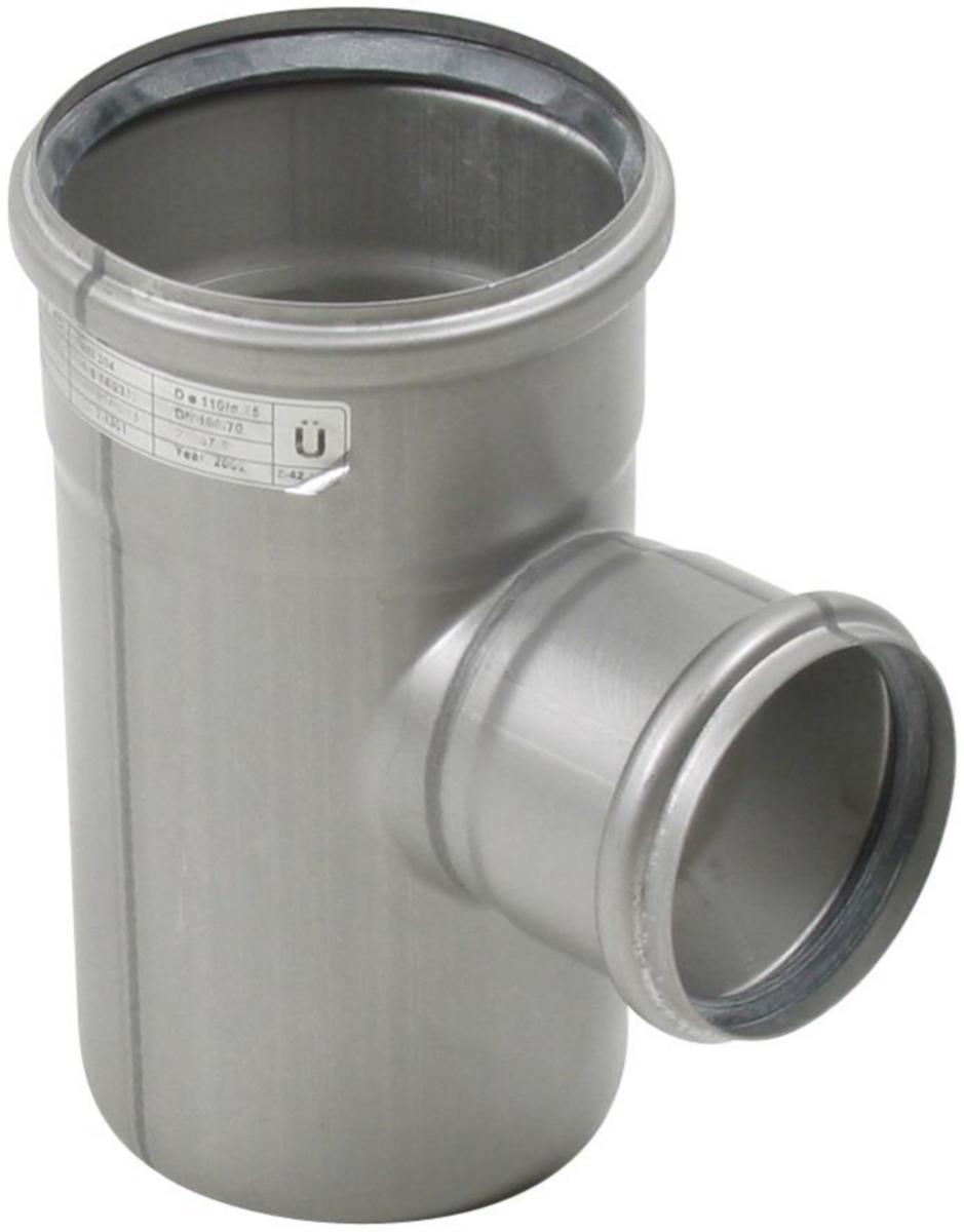 Grenrør 87.5°, AISI 316L, Europipe - 110x75mm x 87.5° Europipe gren AISI 316L