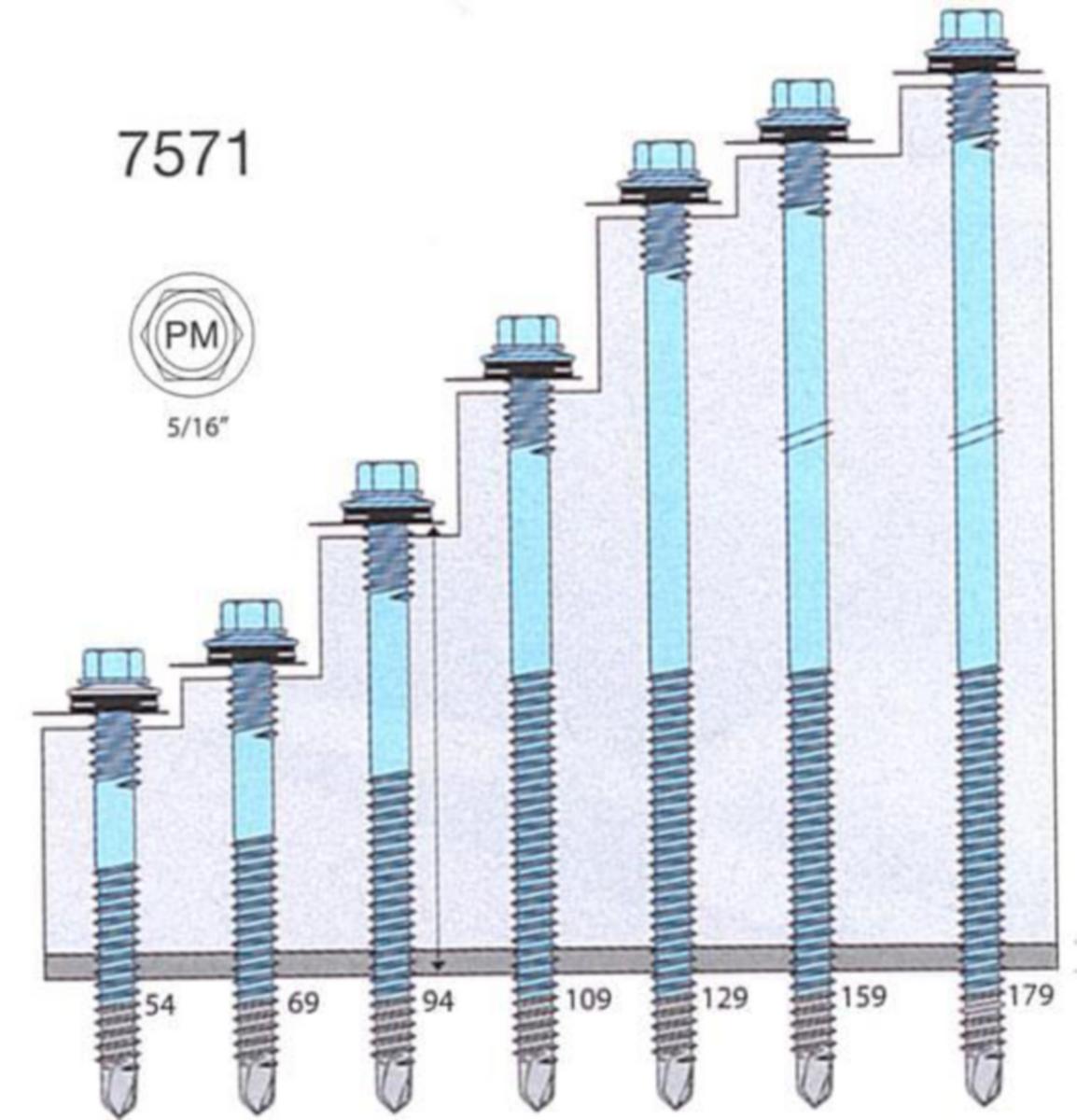 Mage Skrue PMJ Overlapp Rustfri - Mage Skrue Overlapp Rustfri PMJ 4.8x20 RAL7024/antra 250pk