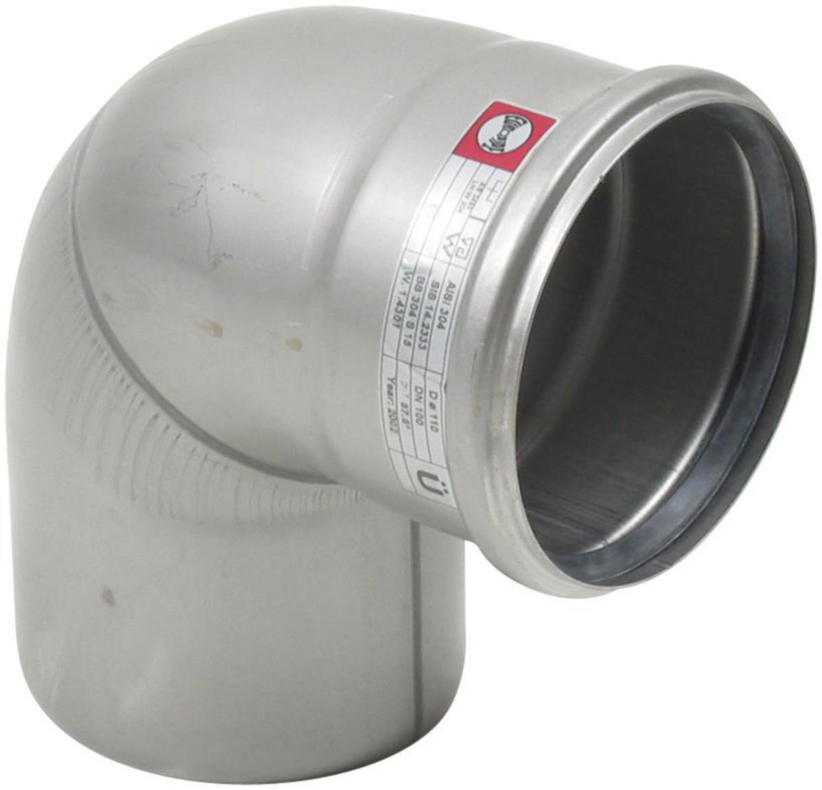 Bend 87,5°, AISI 316, EN1.4404, ACO Pipe - BEND 89°, Ø75MM- Syrefast stål