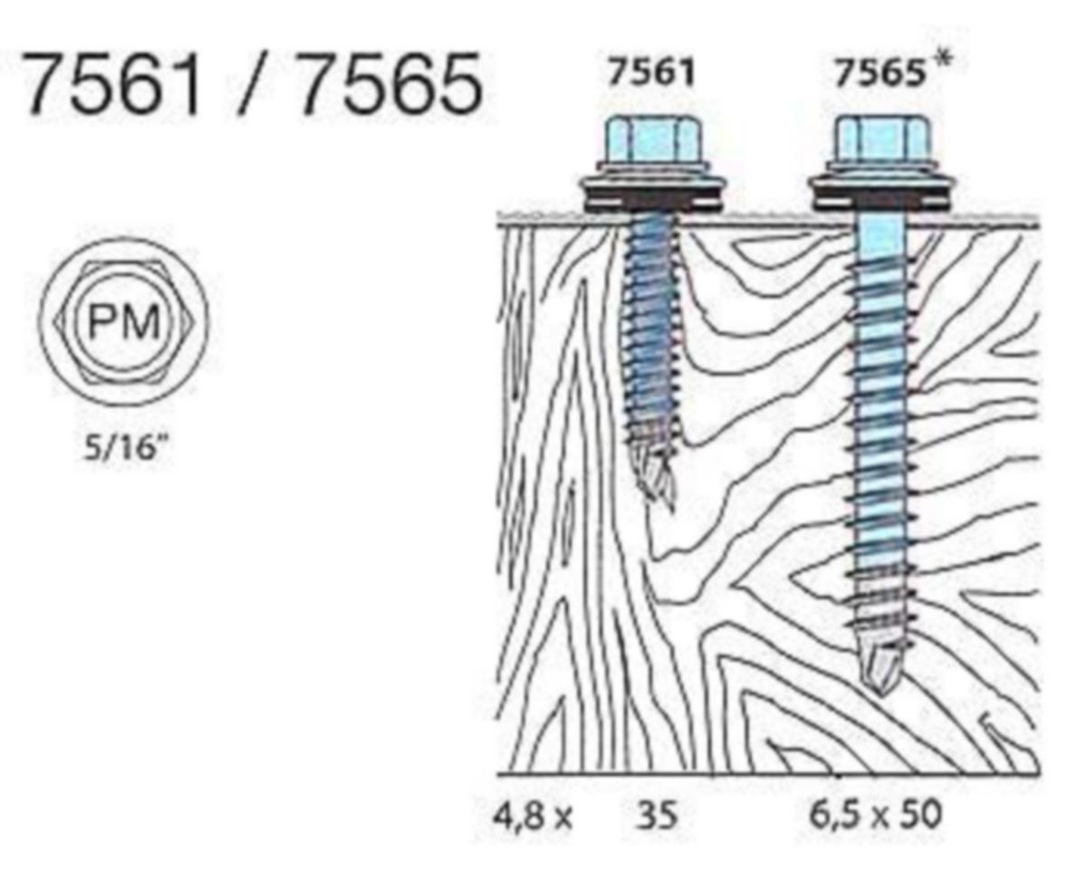 Mage Skrue PMJ Farmer Rustfri - Mage Skrue Farmer Rustfri PMJ 4.8x35 ufarget 250pk