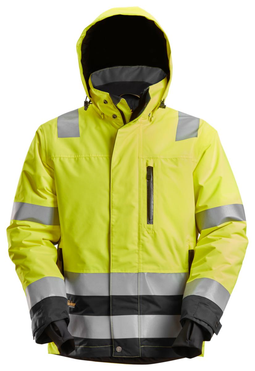 Vinterjakke Snickers® 1132 HiVis kl.3 - Vinterjakke Snickers 1132 HiVis kl.3 gul/svart str XS