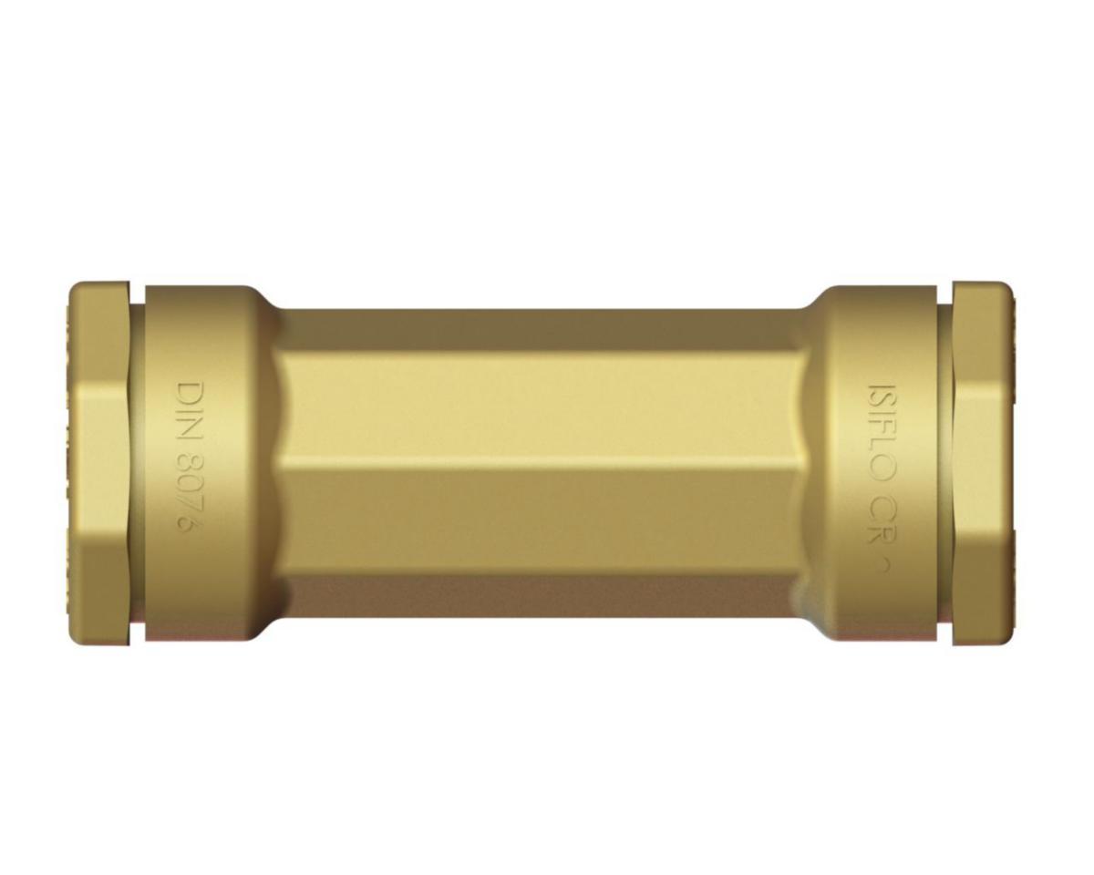 Skjøtemuffe type 101 messing, Isiflo - 32 x 32 mm Isiflo skjøtemuffe type 101 messing