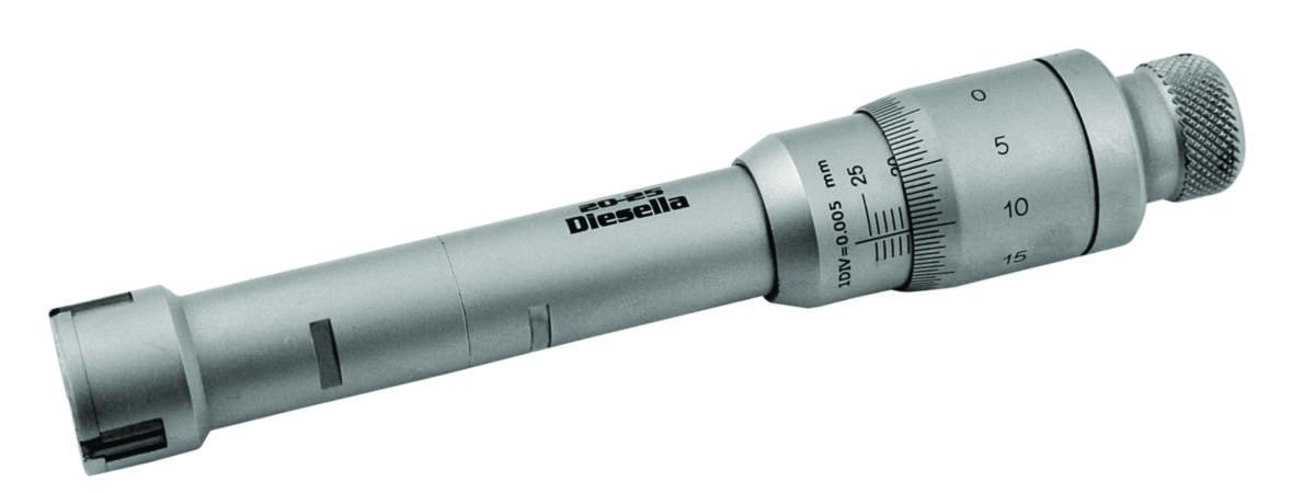 Mikrometer Diesella innvendig - Mikrometer innvendig 3-punkt Diesella 16-20mm u/kont.ring