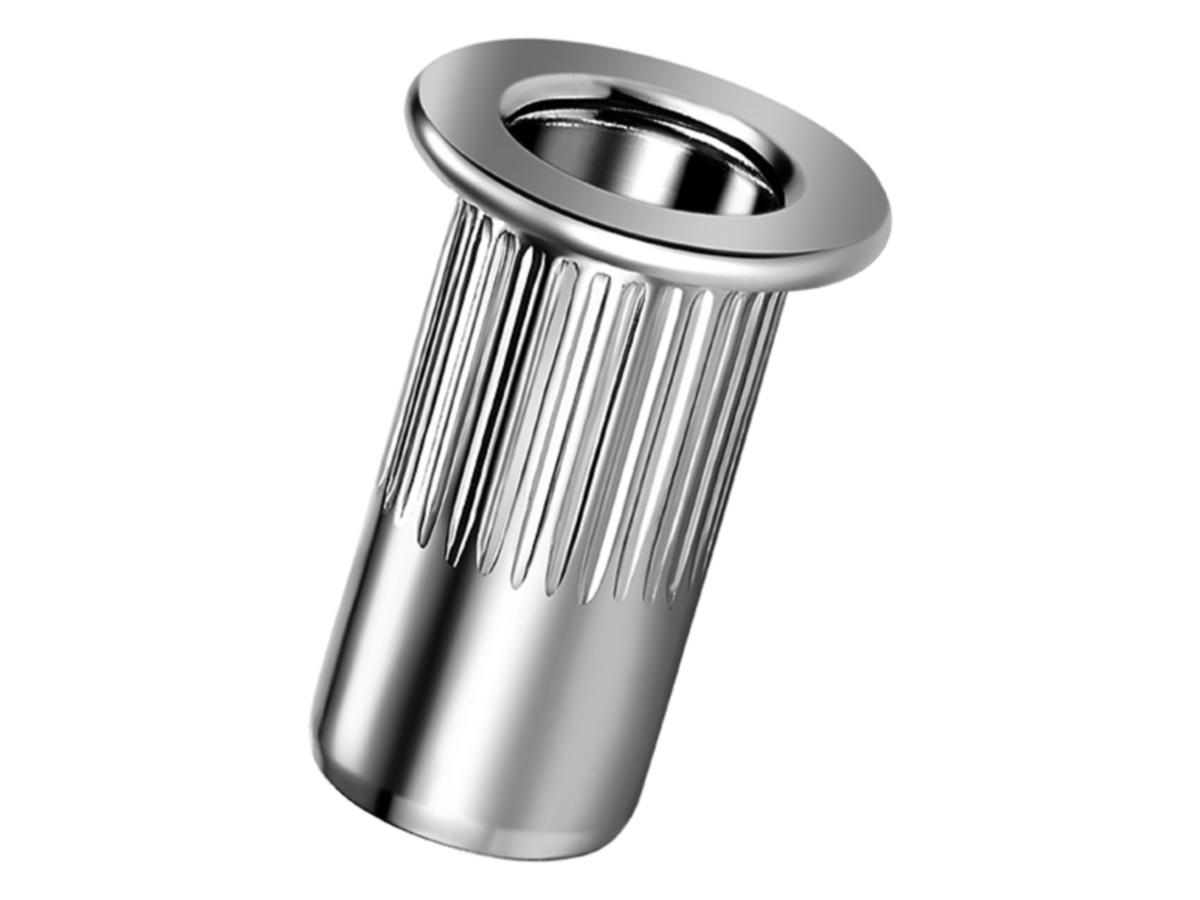 Blindnaglemutter Qonnect A2/A4 - Flensmutter enkel std A4-316 Qonnect 0.5x2.5mm 250pk