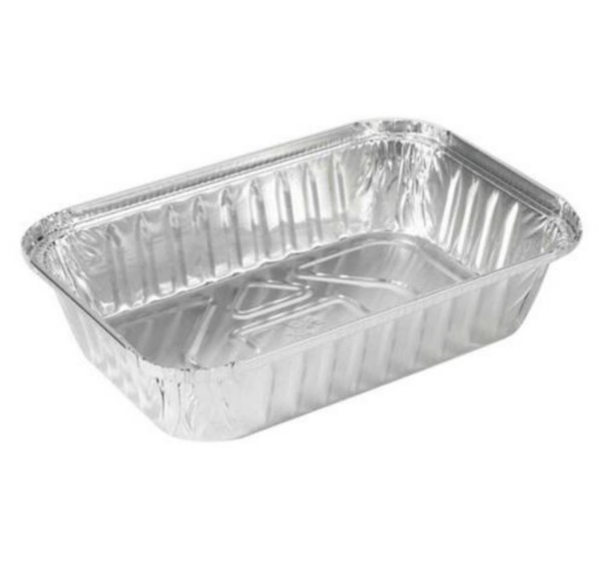 Aluminiumsfolie PlusPack - Aluminiumsform m/lokk 849ml Pluspack 204x134x42mm (50)