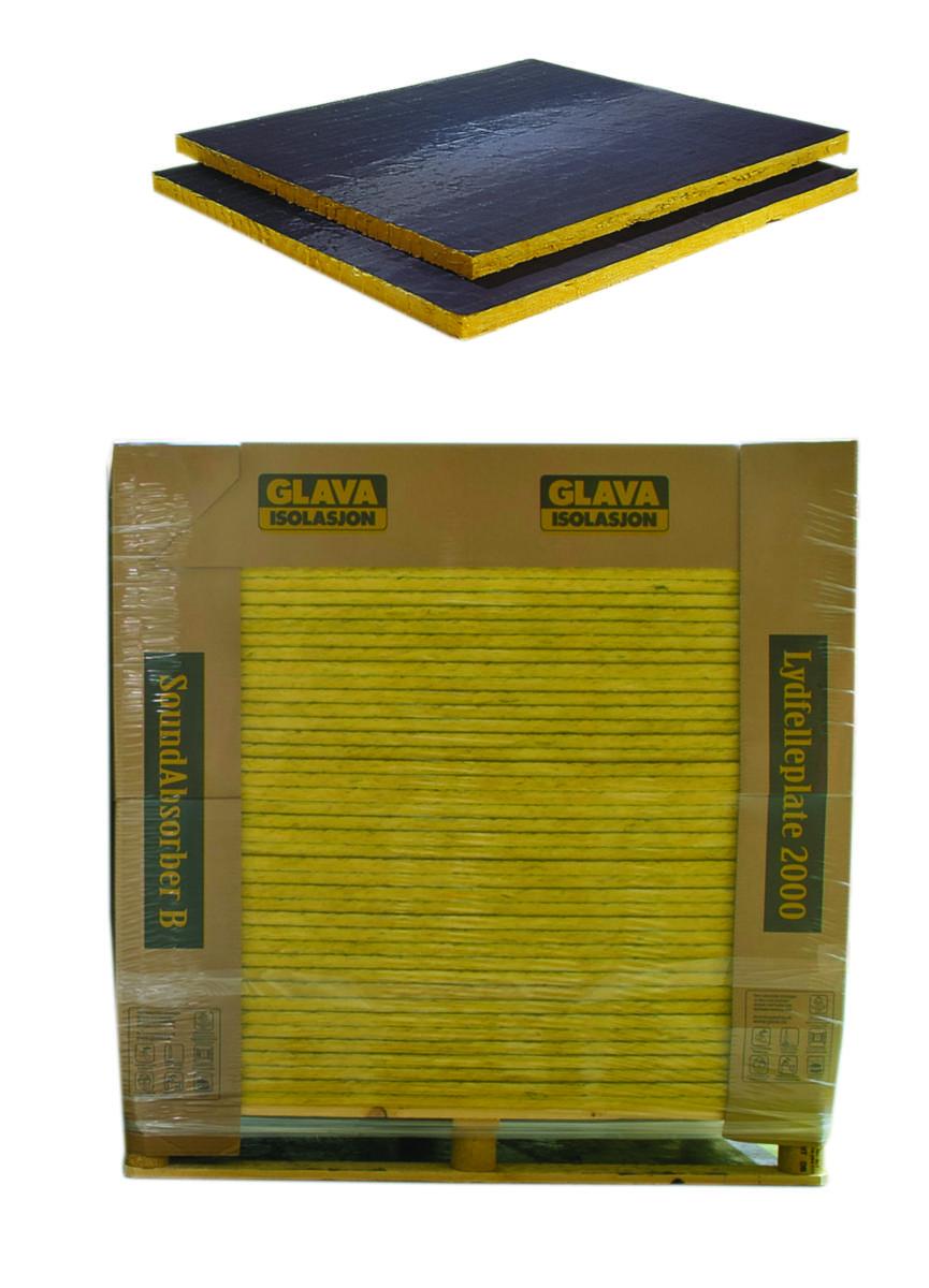 Lydfelleplate, Glava - Lydfelleplate 2000, 25mm på pall, Glava