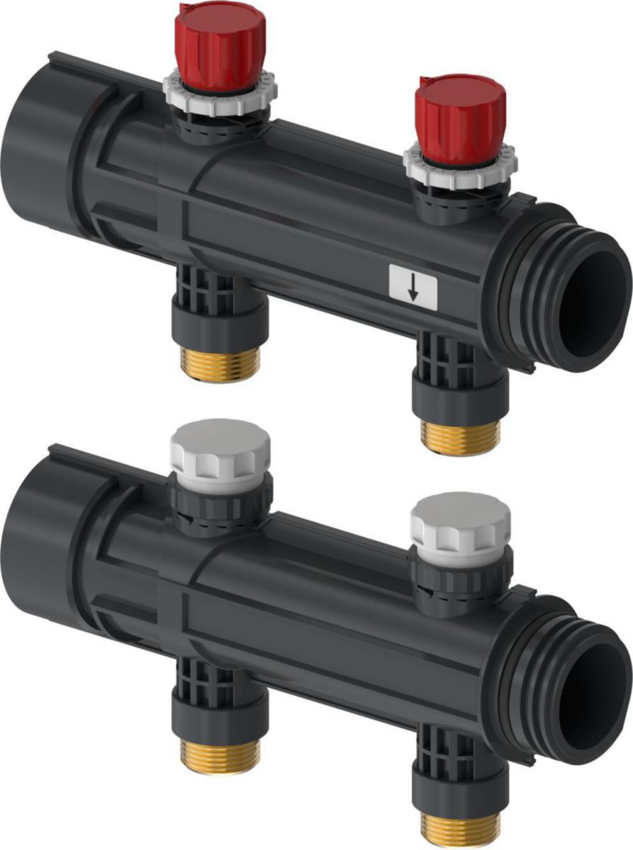 Fordeler Magna Meltaway, Uponor - 2x25mm industrifordeler Magna med ventil, Uponor