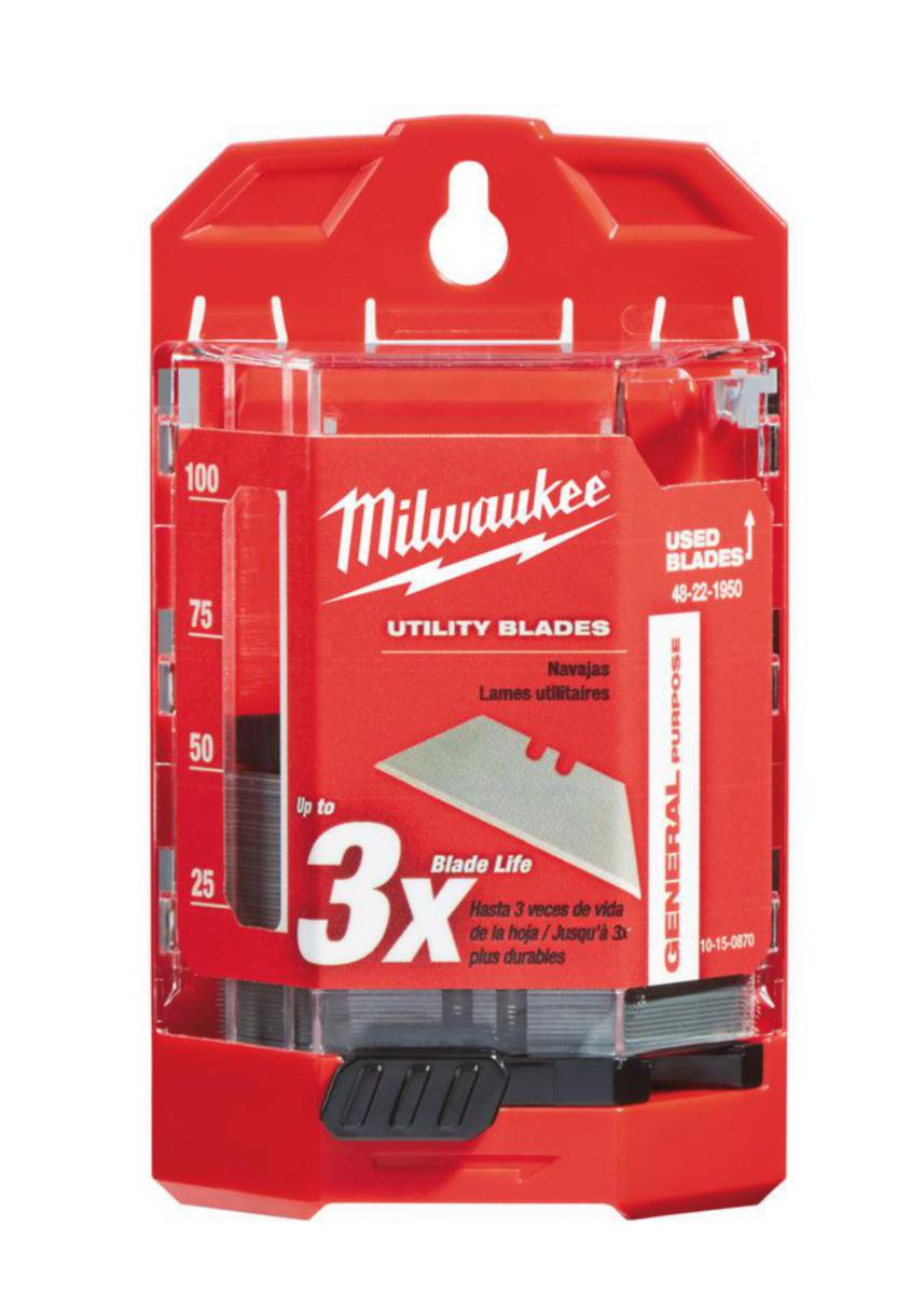 Knivblad Milwaukee vendbart P60 - Knivblad vendbart Milwaukee 50pk